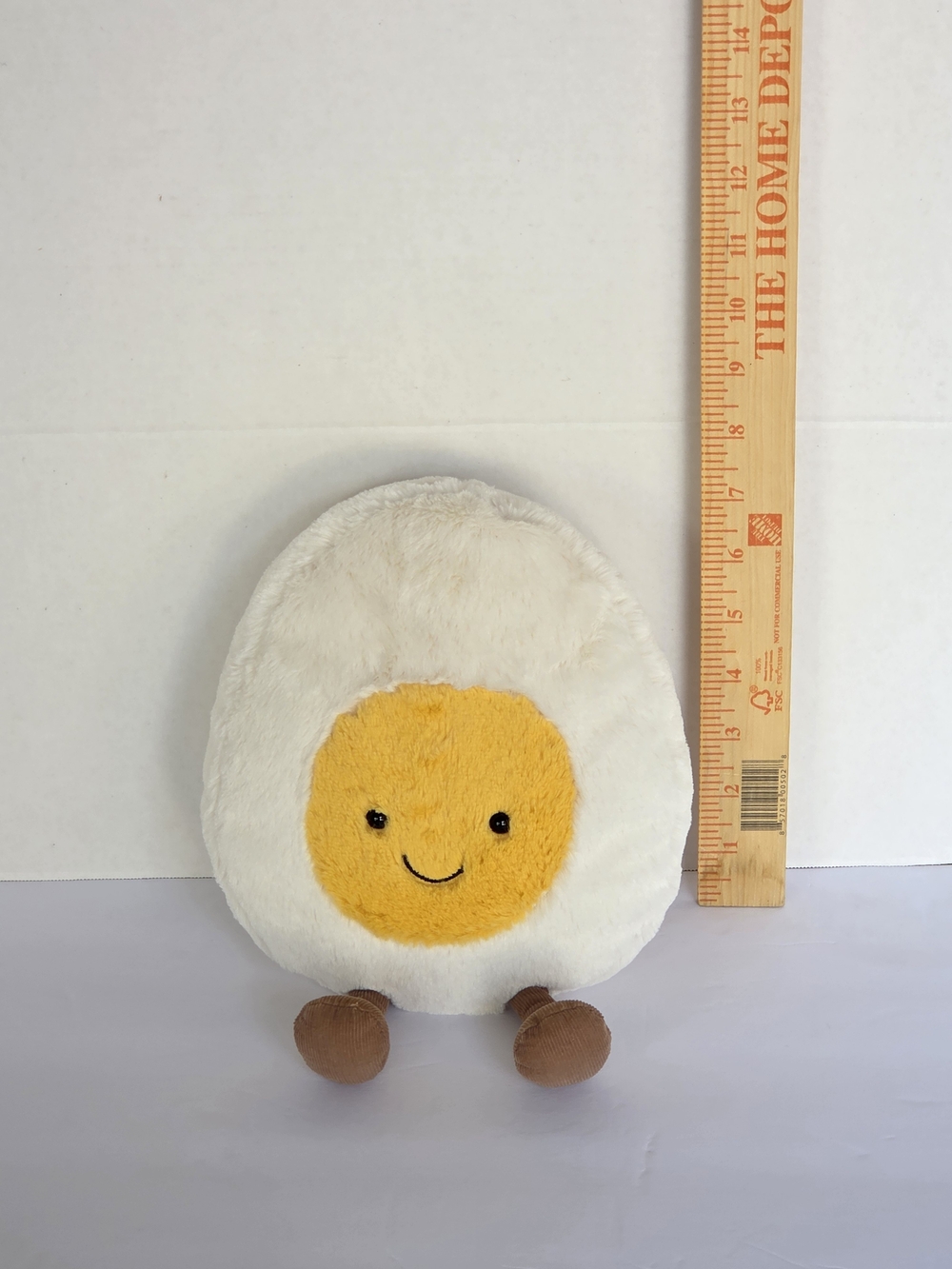 Jellycat Amuseables Happy Boiled Egg Plush – Excellent Condition